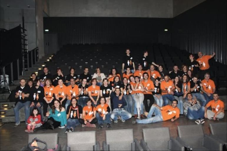Daniel com a equipa do evento Trata a Vida Por Tu, 2010.